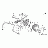 Схема вузла: Повітряний фільтр для Honda VTX1300