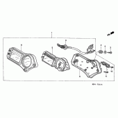 Схема узла: Панель приборов (2) для Honda CBR600 CBR600FR Racing Edition