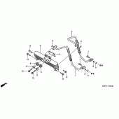 Схема вузла: Масляний охолоджувач для Honda CBF250