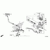 Схема вузла: Передній гальмівний циліндр для Honda CMX250 Rebel