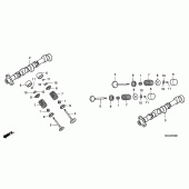 Схема узла: Распредвал & Клапан для Honda GL1800 Gold Wing