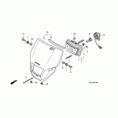 Схема вузла: Фара для Honda CRF450 CRF450X