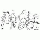 Схема вузла: Switch / cable для Honda XL650 Transalp