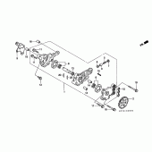 Схема вузла: Масляний насос для Honda XR400