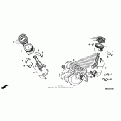 Схема вузла: Колінчастий вал для Honda VT750 Shadow Aero