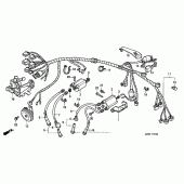 Схема вузла: Електрообладнання для Honda VT600 Shadow VLX