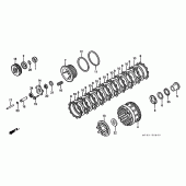 Схема узла: Сцепление для Honda ST1100 Pan-European