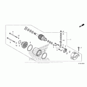 Схема вузла: Стартер електричний для Honda CRF150 CRF150F