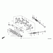 Схема узла: Распредвал & Клапан для Honda NC700