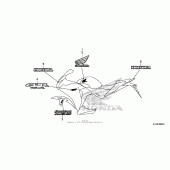 Схема вузла: Mark (ac, cm, 2ac, 2cm) для Honda CBR250