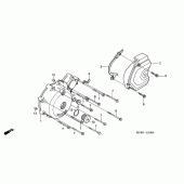Схема вузла: Ліва кришка картера для Honda XL650 Transalp