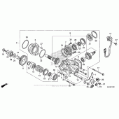 Схема вузла: Side Gear Case для Honda VT750 Shadow Aero