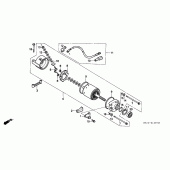 Схема вузла: Стартер електричний для Honda NX650 Dominator