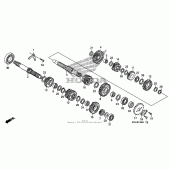 Схема узла: Трансмиссия для Honda CRF230 CRF230F