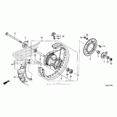 Схема вузла: Заднє колесо для Honda CRF230 CRF230F