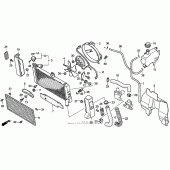 Схема вузла: Радіатор для Honda GL1500 Valkyrie