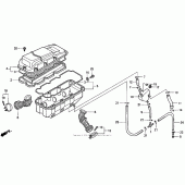 Схема узла: Воздушный фильтр для Honda GL1500 Valkyrie