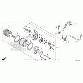 Схема вузла: Стартер електричний для Honda CB300F