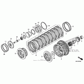 Схема вузла: Зчеплення для Honda CBR1000 CBR1000RR Fireblade