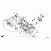 Схема вузла: Головка циліндра (Fr.) для Honda VFR1200 Crosstourer