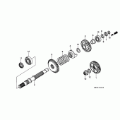 Схема узла: Shaft set final для Honda GL1500 Gold Wing Special Edition