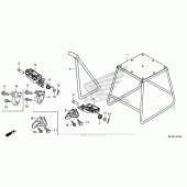 Схема вузла: Step + Stand для Honda CRF450 CRF450R