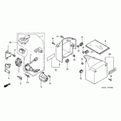 Схема узла: Боковой обтекатель для Honda VT750 Black Widow