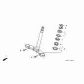 Схема узла: Рулевая траверса для Honda NT700 Deauville