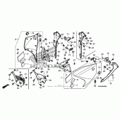 Схема вузла: Middle cowl для Honda VFR1200 VFR