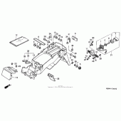 Схема вузла: Заднє крило для Honda CBR600 CBR600F4i