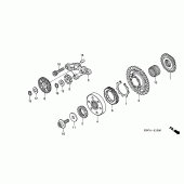 Схема узла: Привод стартера для Honda CRF250 CRF250X