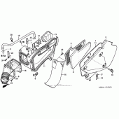 Схема вузла: Повітряний фільтр для Honda XR650