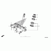 Схема вузла: Рульова траверса для Honda CRF230 CRF230L