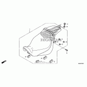 Схема узла: Сиденье (2) для Honda VT750 Shadow Spirit