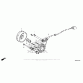 Схема вузла: Генератор для Honda CRF450 CRF450R