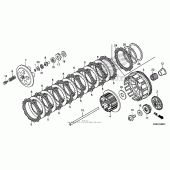 Схема вузла: Зчеплення для Honda CRF250 CRF250R