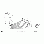 Схема вузла: Pedal + kick starter arm для Honda CRF450 CRF450R