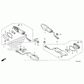 Схема вузла: Поворотники для Honda CBR300R
