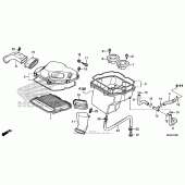 Схема узла: Воздушный фильтр для Honda GL1800 Gold Wing F6B Bagger