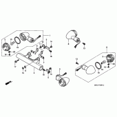 Схема вузла: Поворотники для Honda VT750 Shadow ACE