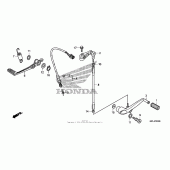 Схема вузла: Педаль (Лапка) для Honda CBR1000 CBR1000RR Fireblade