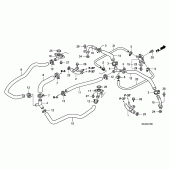 Схема узла: Труба водная для Honda GL1800 Gold Wing