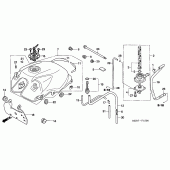 Схема вузла: Паливний бак (CBF600S6 / SA6) для Honda CBF600
