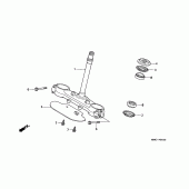 Схема узла: Рулевая траверса для Honda XL600 Transalp