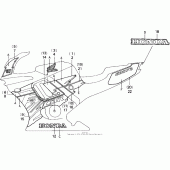 Схема вузла: Наклейки для Honda CBR600 CBR600F3
