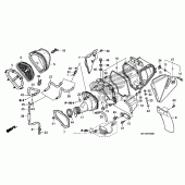 Схема узла: Воздушный фильтр для Honda CRF450 CRF450X