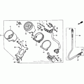 Схема узла: Панель приборов для Honda VT1100 Shadow A.C.E. Tour