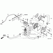 Схема узла: Водяной насос для Honda VFR1200 VFR