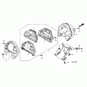 Схема вузла: Панель приладів для Honda CB600F Hornet
