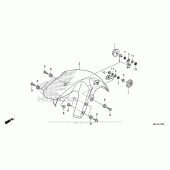 Схема вузла: Переднє крило для Honda VFR1200 Crosstourer